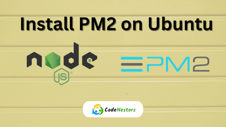 How to Install PM2 on Ubuntu 20.04 server for Node.js