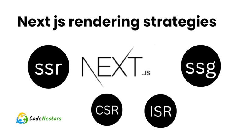 Exploring next js rendering strategies : SSG, ISR,CSR, SSR With their Pros and cons