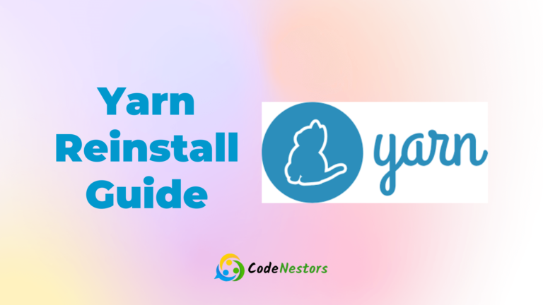Yarn Reinstall Guide